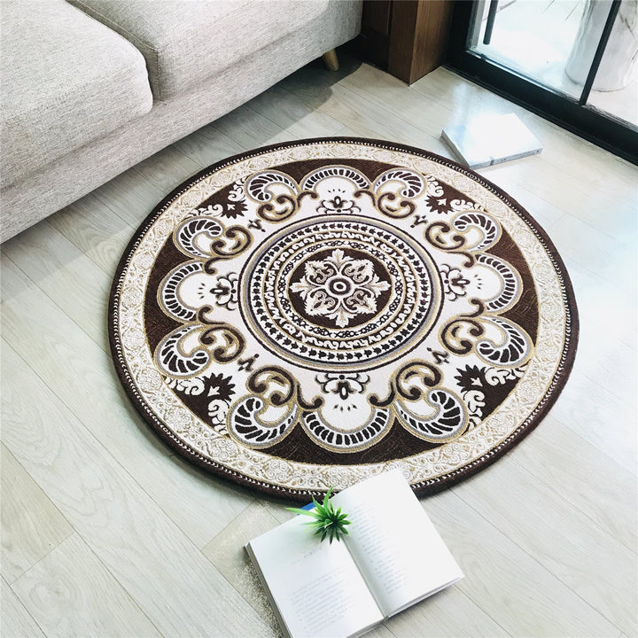 BowLift | Western Living Room Carpet Multicolor Floral Pattern Area Rug Polyester Non-Slip Back Washable Rug