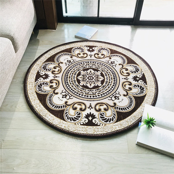 BowLift | Western Living Room Carpet Multicolor Floral Pattern Area Rug Polyester Non-Slip Back Washable Rug