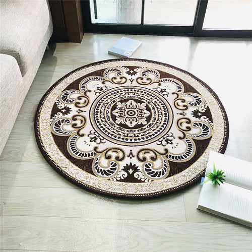 BowLift | Western Living Room Carpet Multicolor Floral Pattern Area Rug Polyester Non-Slip Back Washable Rug