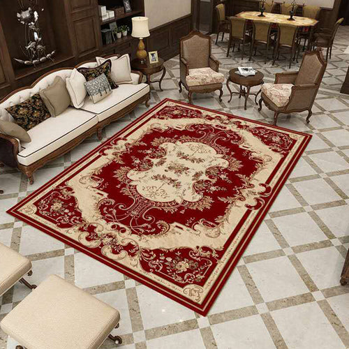 BowLift | Southwestern Living Room Rug Multicolored Floral Pattern Rug Polyester Pet-friendly Stain-resistant Area Rug