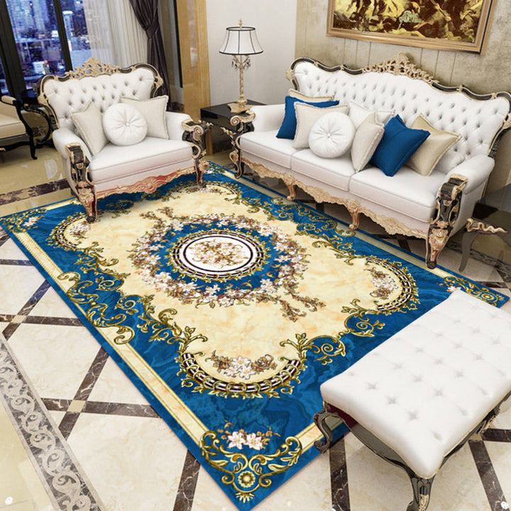 BowLift | Southwestern Living Room Rug Multicolored Floral Pattern Rug Polyester Pet-friendly Stain-resistant Area Rug