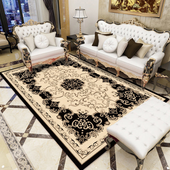 BowLift | Southwestern Living Room Rug Multicolored Floral Pattern Rug Polyester Pet-friendly Stain-resistant Area Rug