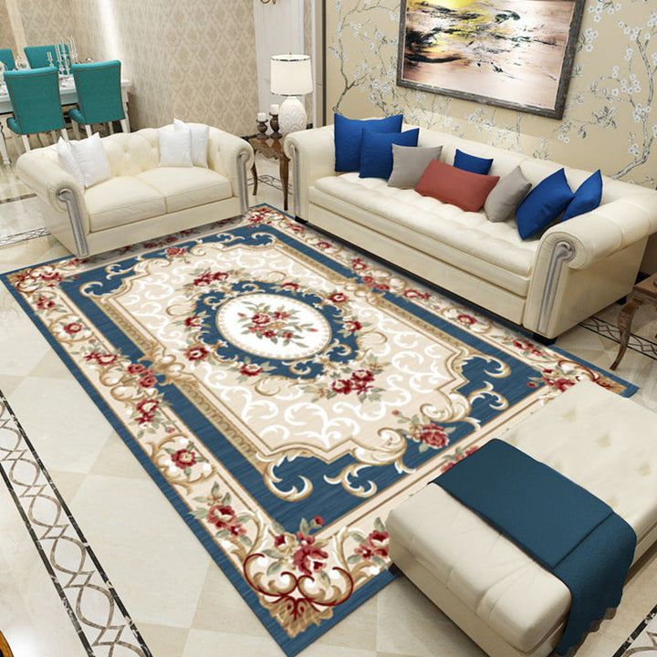 BowLift | Southwestern Living Room Rug Multicolored Floral Pattern Rug Polyester Pet-friendly Stain-resistant Area Rug