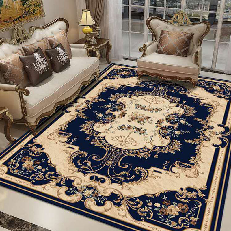 BowLift | Southwestern Living Room Rug Multicolored Floral Pattern Rug Polyester Pet-friendly Stain-resistant Area Rug