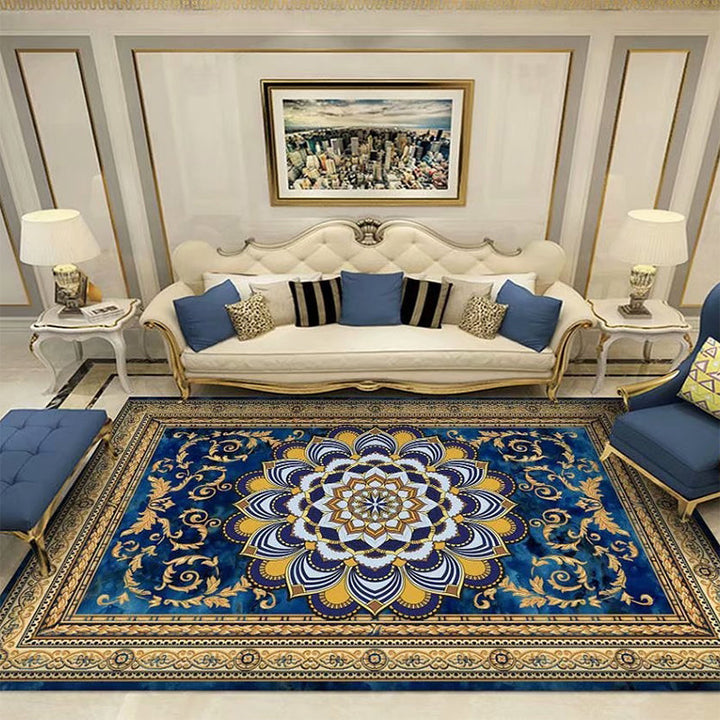 BowLift | Southwestern Living Room Carpet Multicolored Floral Pattern Area Rug Polyester Non-Slip Back Easy Care Rug