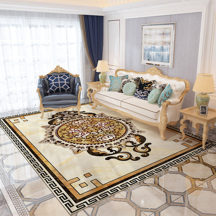 BowLift | Southwestern Living Room Carpet Multicolored Floral Pattern Area Rug Polyester Non-Slip Back Easy Care Rug