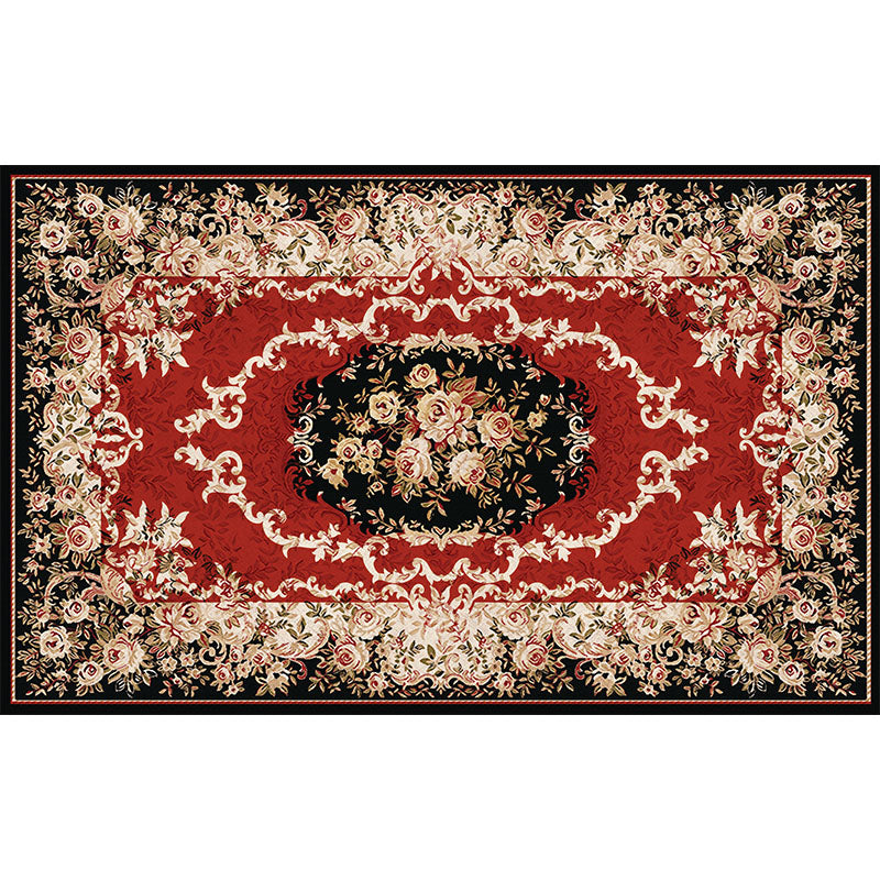 BowLift | Southwestern Living Room Carpet Multicolored Floral Pattern Area Rug Polyester Non-Slip Back Easy Care Rug
