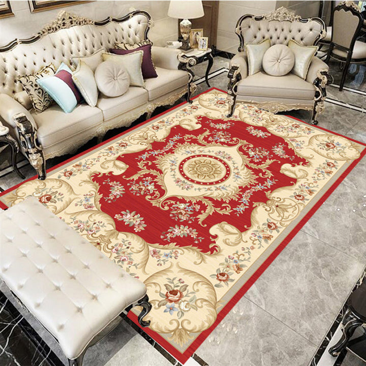 BowLift | Southwestern Living Room Carpet Multicolored Floral Pattern Area Rug Polyester Non-Slip Back Easy Care Rug