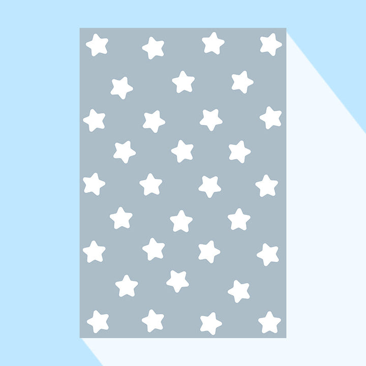 BowLift | Multicolored simple rug Polyester polka dot print rug pet friendly non-slip backing rug for children's room