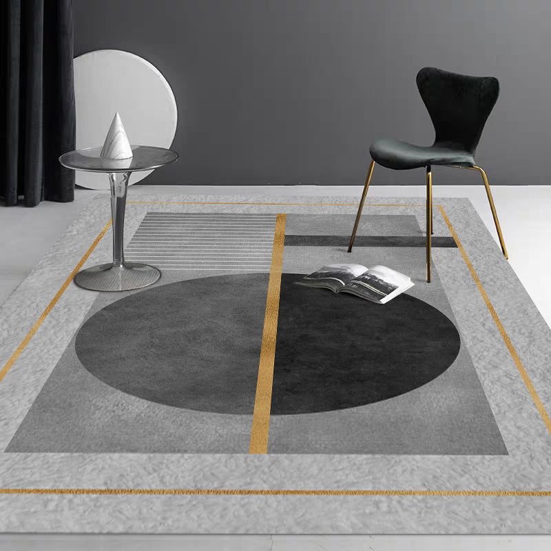 BowLift | Multicolored Luxury Carpet Synthetic Geometric Pattern Carpet Pet-Friendly Non-Slip Backing Easy Care Area Rug for Home
