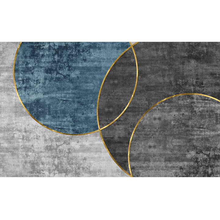 BowLift | Multicolored Luxury Carpet Synthetic Geometric Pattern Carpet Pet-Friendly Non-Slip Backing Easy Care Area Rug for Home