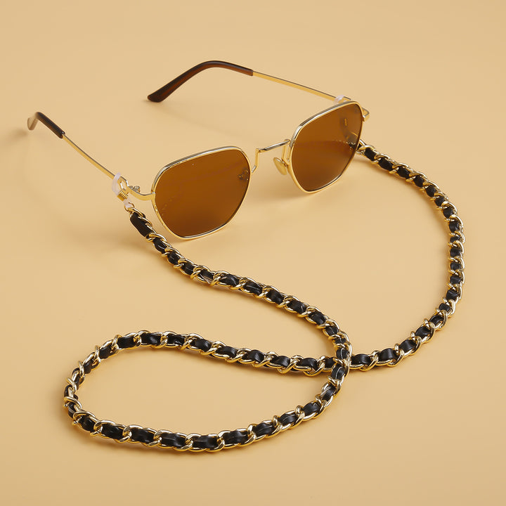 Fashionable Cat-Eye Sunglasses with Chain Strap Bowlift