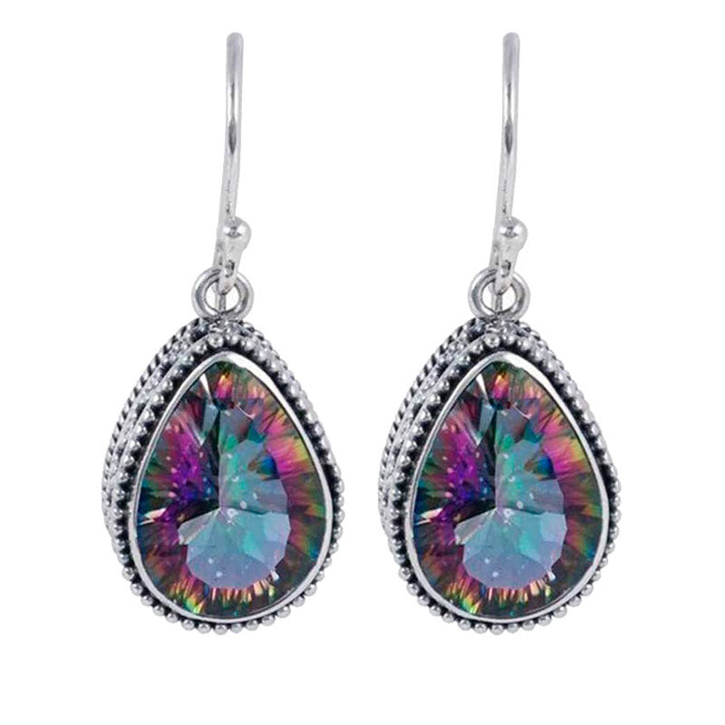 Teardrop Crystal Dangle Earrings Bowlift