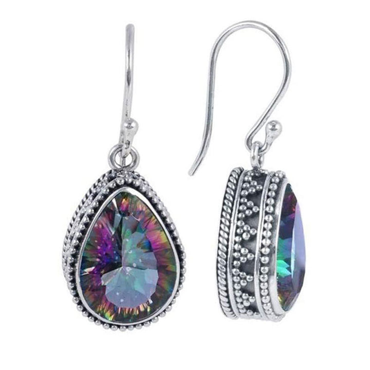 Teardrop Crystal Dangle Earrings Bowlift