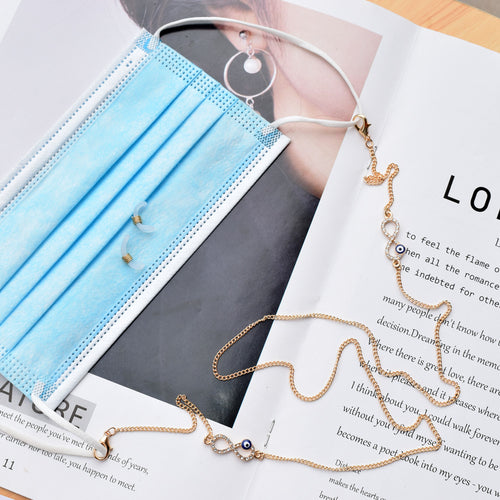 Elegant Eyewear Chain with Protective Charm Bowlift
