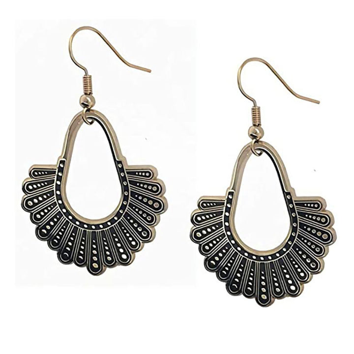 Bohemian Feather-Inspired Dangle Earrings Bowlift