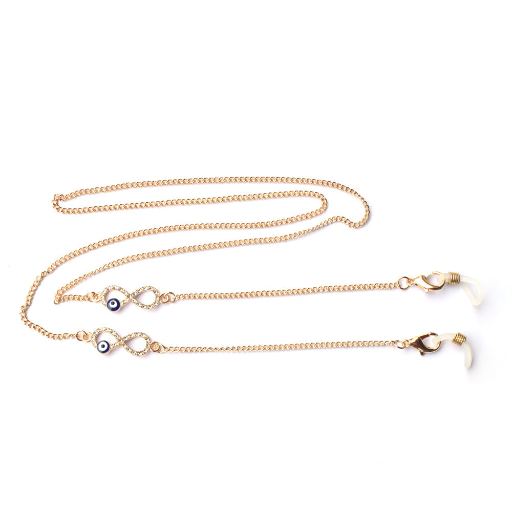 Elegant Eyewear Chain with Protective Charm Bowlift