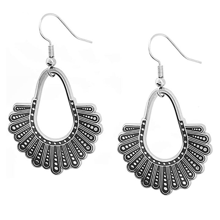 Bohemian Feather-Inspired Dangle Earrings Bowlift