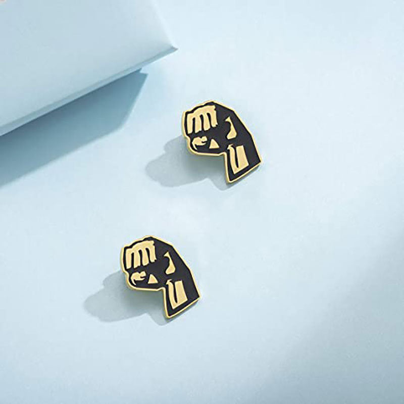 Statet Fist Symbol Brooch Bowlift