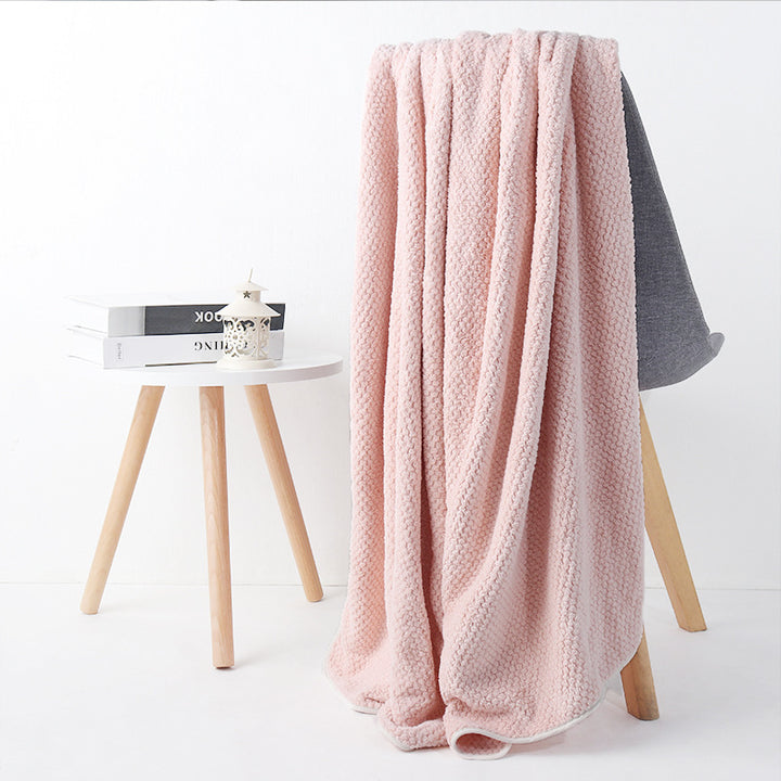 Textured Knit Bath Towel Bowlift
