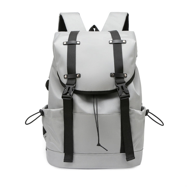 Stylish Leaf-Patterned Backpack Bowlift