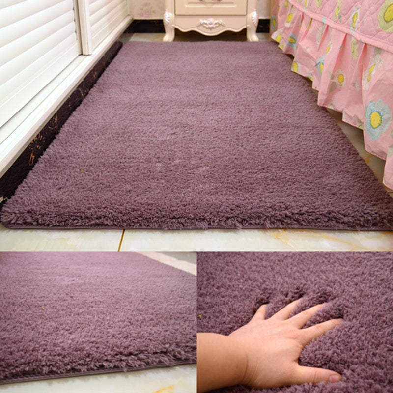 BowLift | Casual Rug Acrylic Solid Color Rug Easy Care Indoor Rug for Bedroom