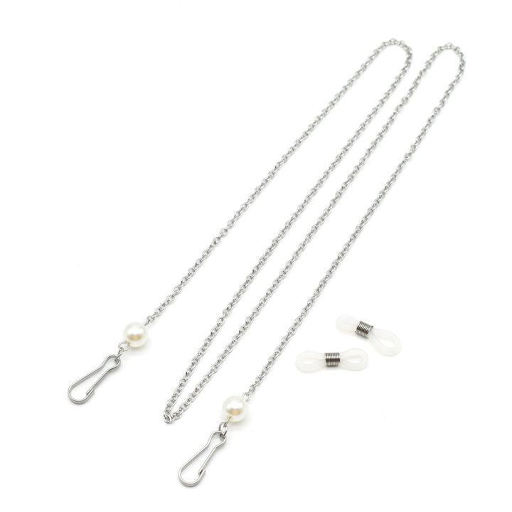 Elegant Pearl-Embellished Eyewear Chain Bowlift