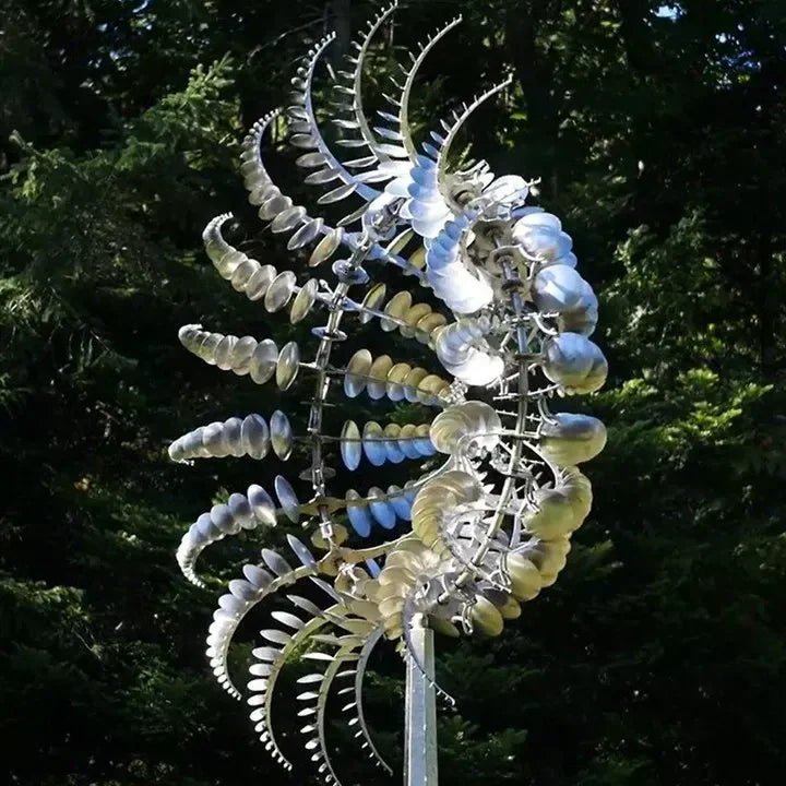 BowLift | Magical and unique kinetic wind turbine made of metal