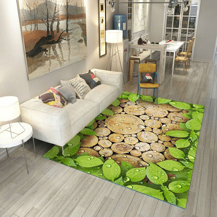BowLift | Multicolored floral print rug made of cotton blend Scandinavian rug Pet friendly Machine washable rug for parlor