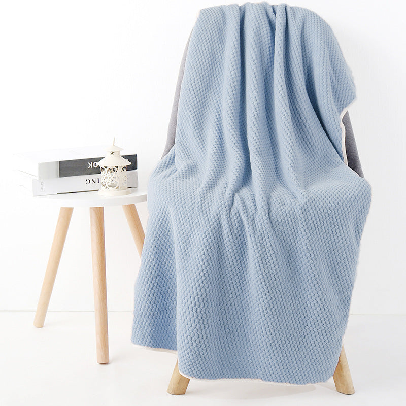Textured Knit Bath Towel Bowlift