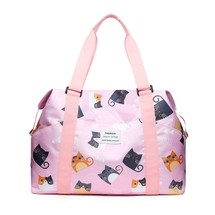 Fashionable Floral Print Weekender Bag Bowlift