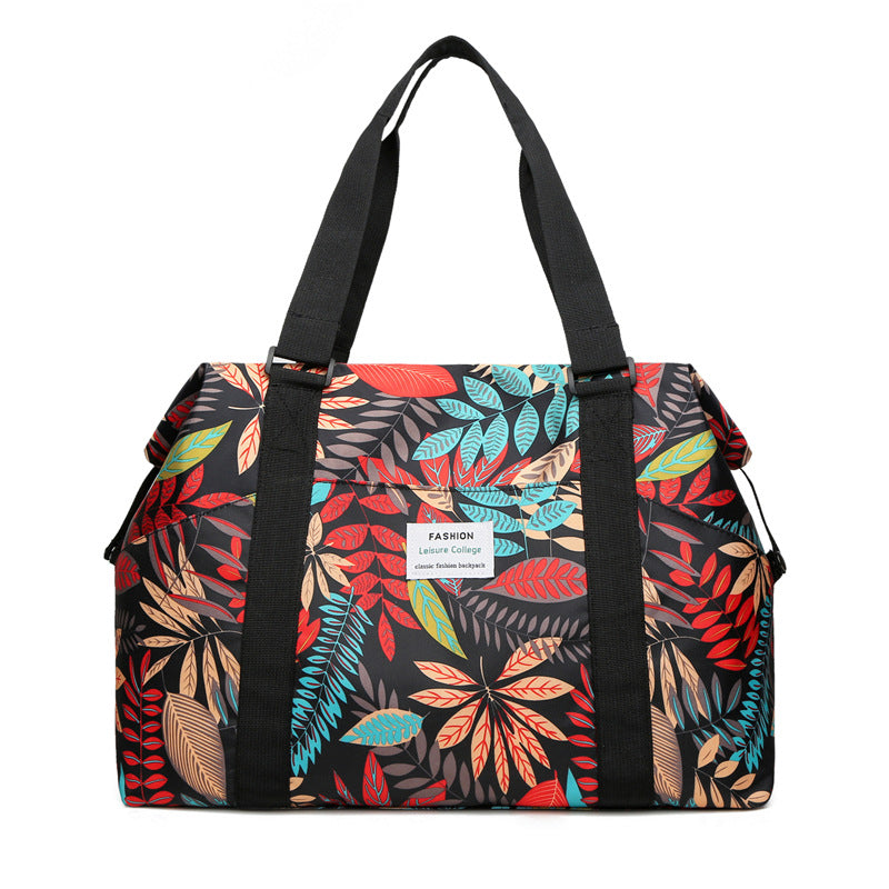 Fashionable Floral Print Weekender Bag Bowlift