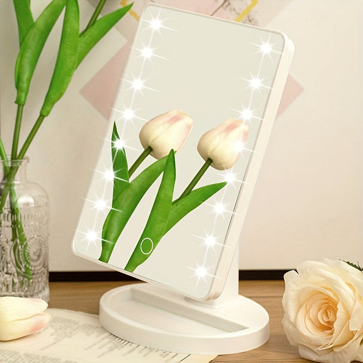 GlowPerfect - Portable Makeup Mirror with 16 LEDs Bowlift