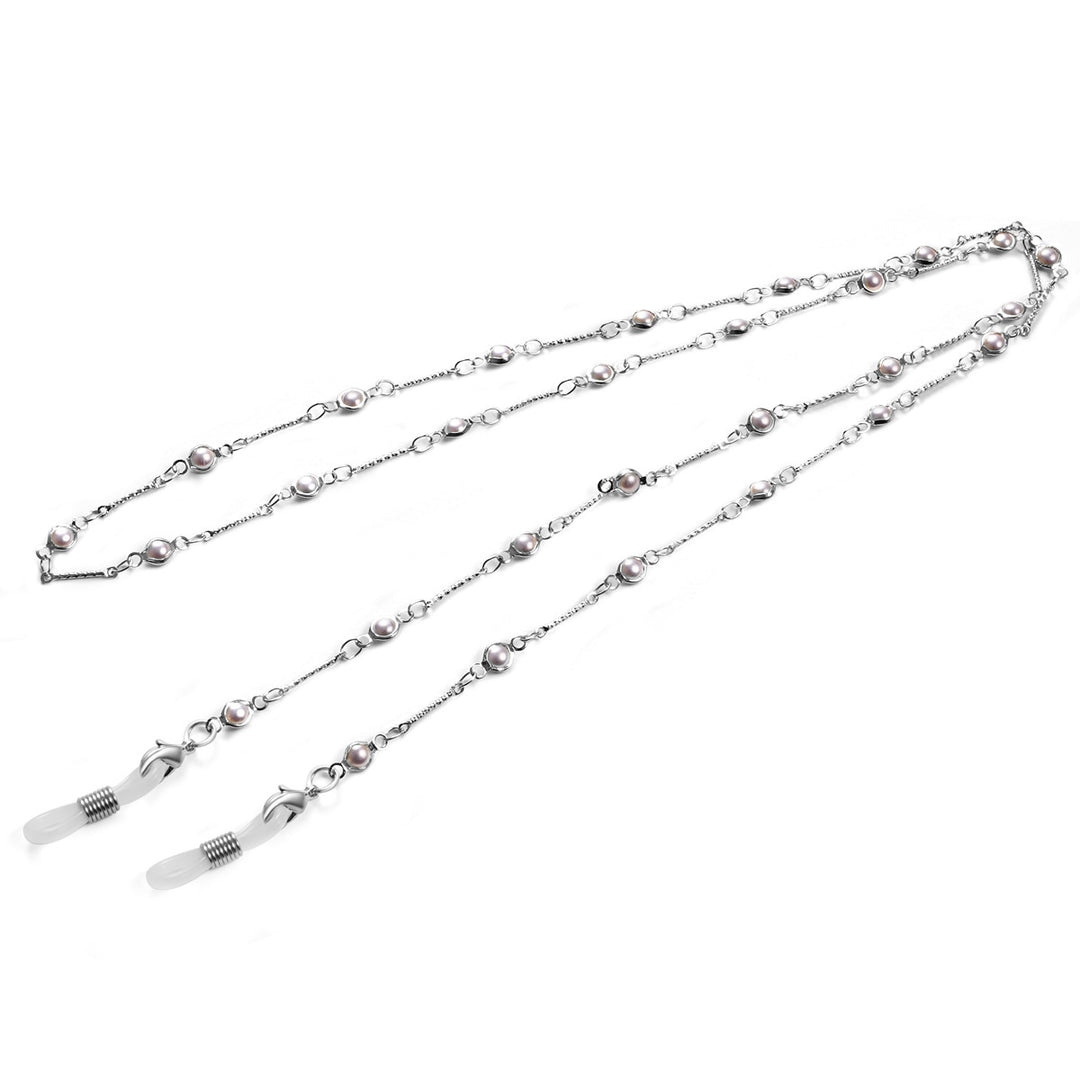 Premium Pearl-Accented Eyewear Chain Bowlift