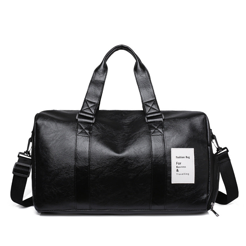 Stylish Leather Travel Duffel Bag Bowlift