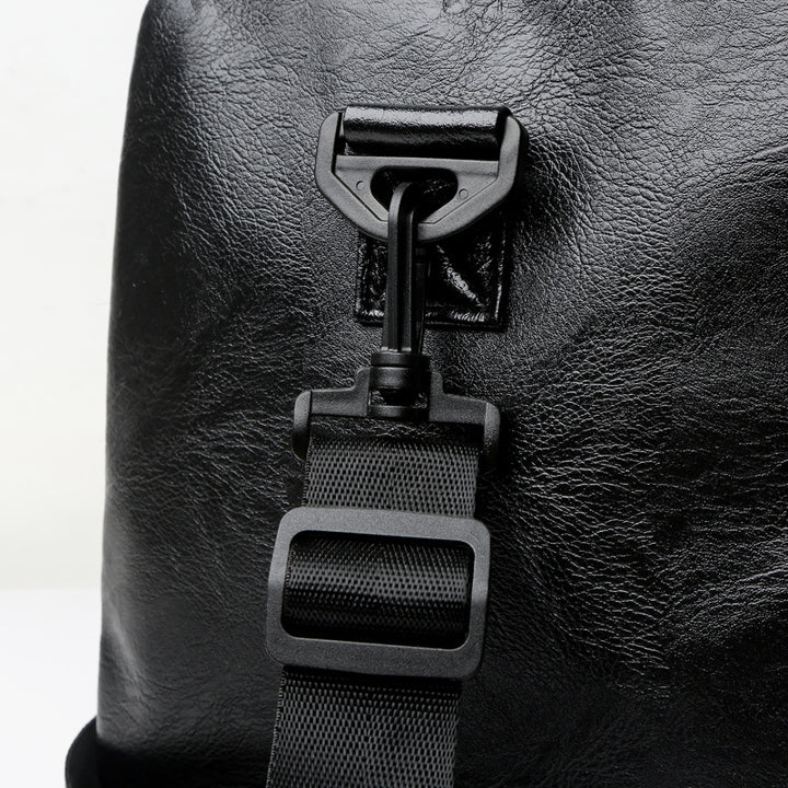 Stylish Leather Travel Duffel Bag Bowlift