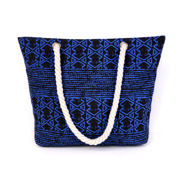 Spacious shopping bag with striking ethnic pattern Bowlift