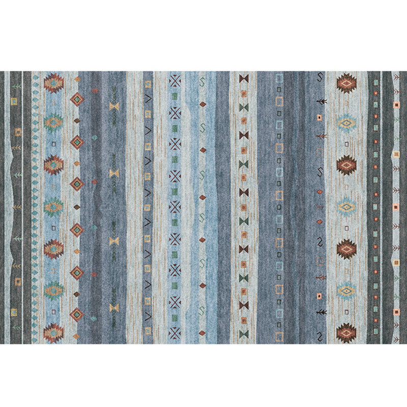 BowLift | Natural Living Room Carpet Multicolor Geo Pattern Indoor Carpet Polypropylene Non-Slip Machine Washable Area Rug