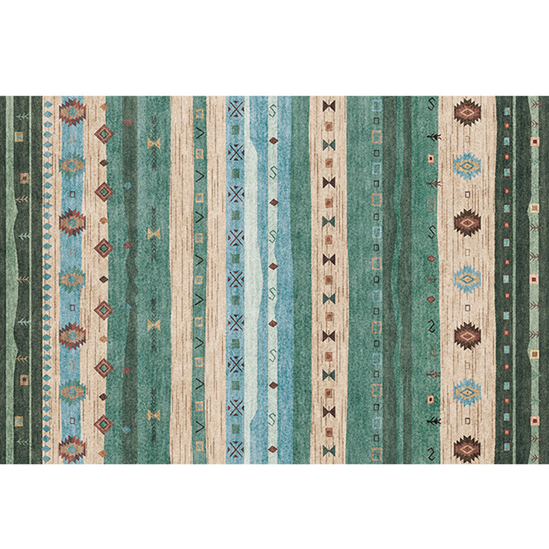 BowLift | Natural Living Room Carpet Multicolor Geo Pattern Indoor Carpet Polypropylene Non-Slip Machine Washable Area Rug