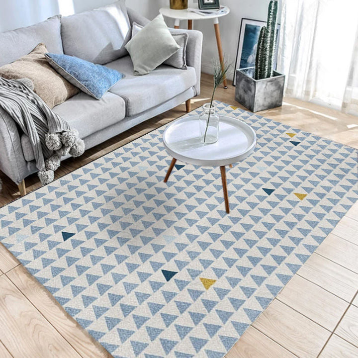 BowLift | Southwest Geo Pattern Rug Multicolored Polyester Area Rug Easy Care Pet Friendly Washable Area Rug for Rooms