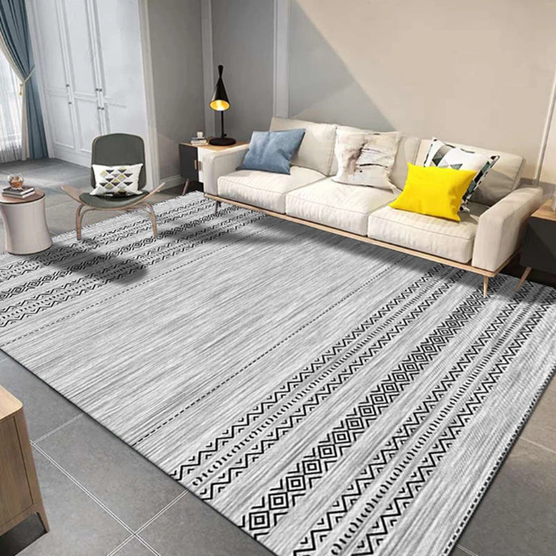 BowLift | Southwest Geo Pattern Rug Multicolored Polyester Area Rug Easy Care Pet Friendly Washable Area Rug for Rooms