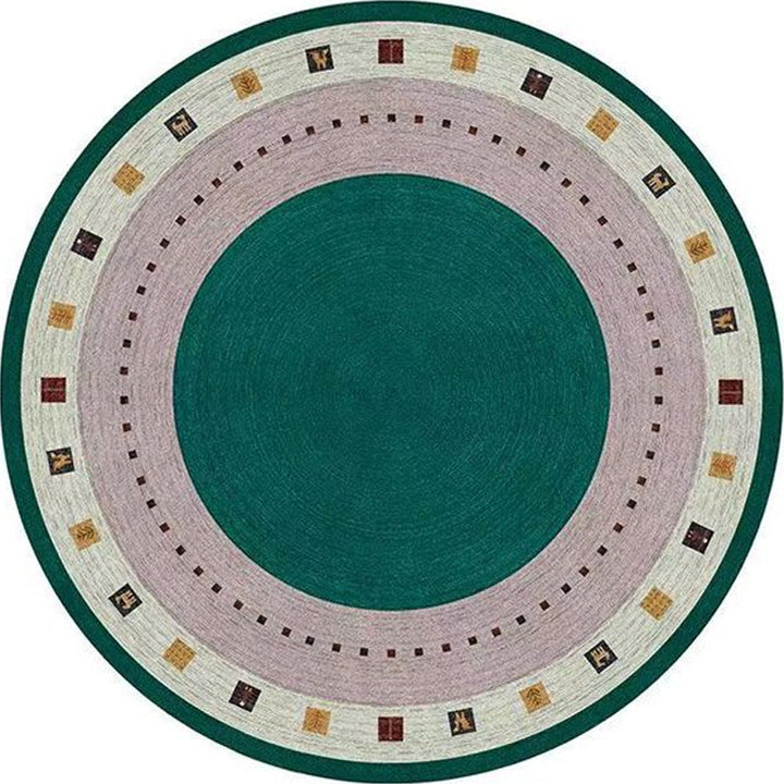 BowLift | Southwest Bedroom Rug Multicolored Geometric Pattern Indoor Rug Polyester Non-Slip Back Pet-Friendly Area Rug