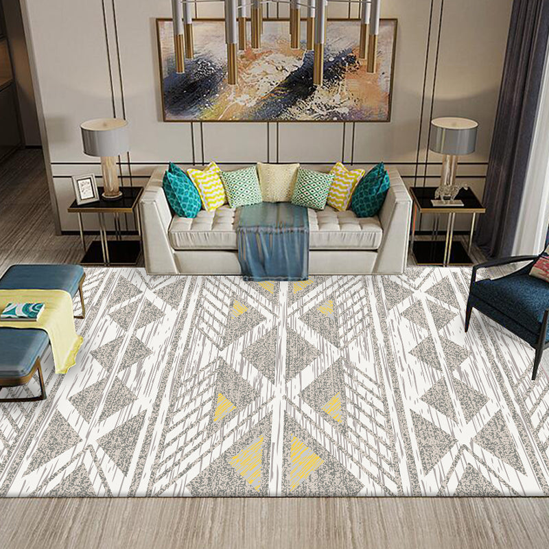 BowLift | Multicolored Southwestern Carpet Polypropylene Stripes Printed Area Rug Non-Slip Backing Pet-Friendly Maintenance-Friendly Indoor Rug for Decor