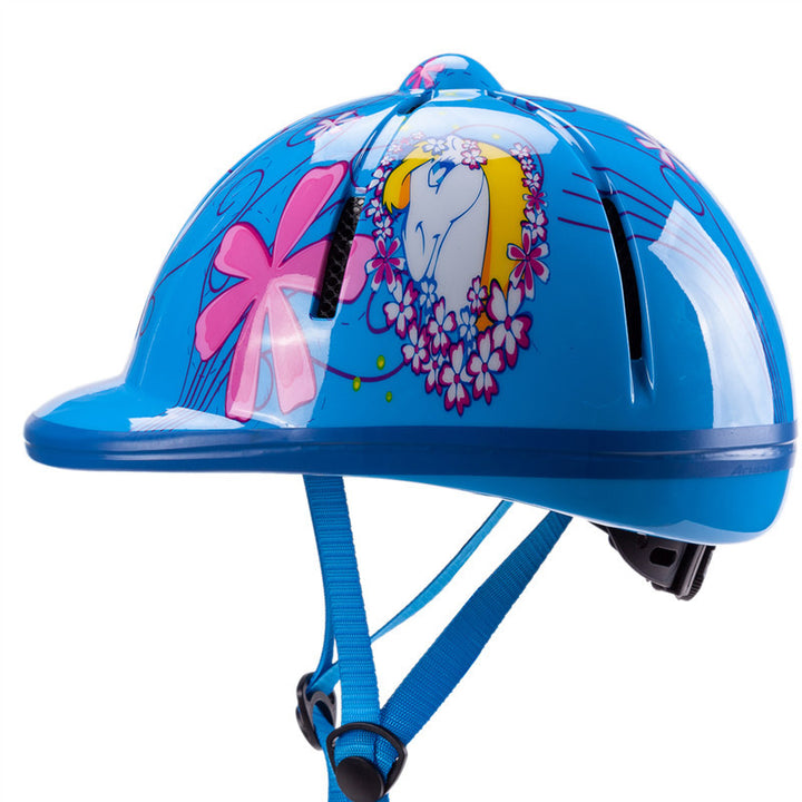 Children's Fun Unicorn Design Safety Helmet Bowlift