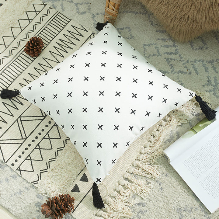 Bohemian Geometric Decorative Pillow