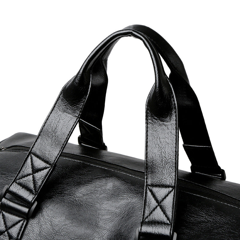 Stylish Leather Travel Duffel Bag Bowlift
