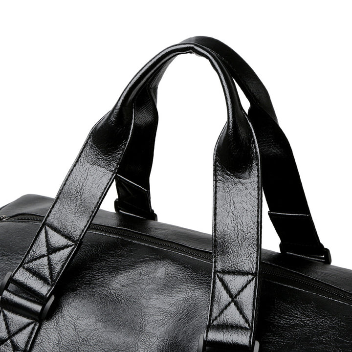 Stylish Leather Travel Duffel Bag Bowlift