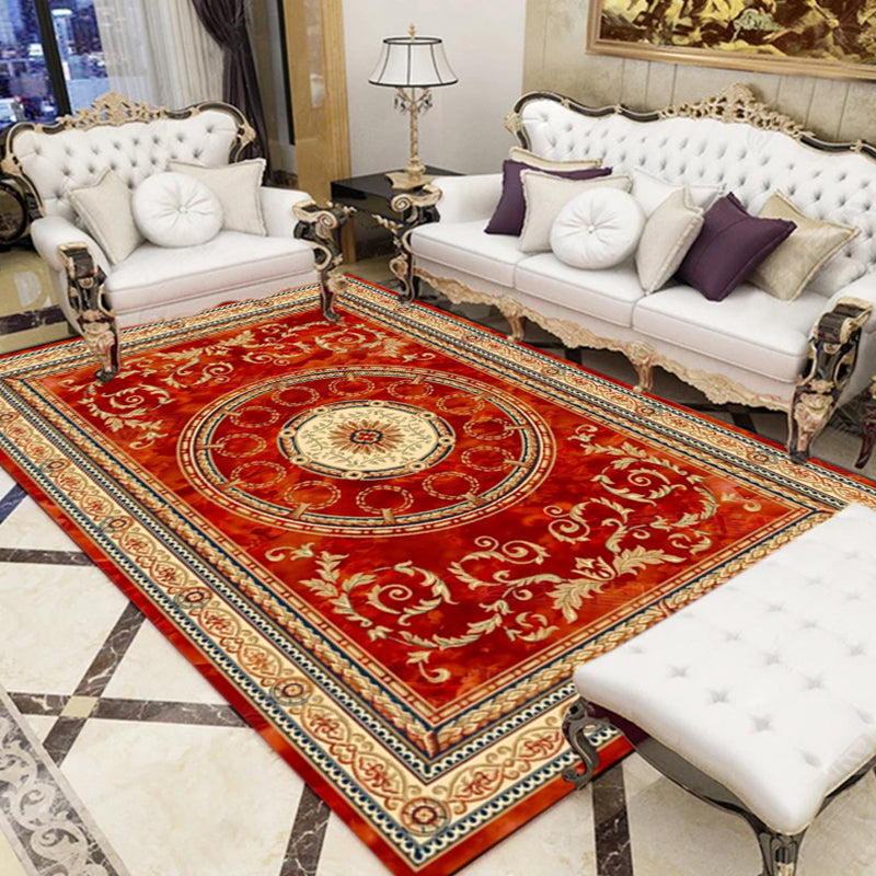 BowLift | Olden Parlor Rug Multicolored Floral Pattern Rug Synthetic Maintenance Friendly Stain Resistant Washable Rug