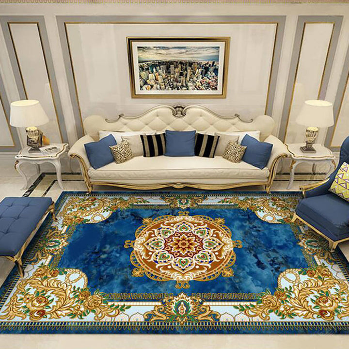 BowLift | Olden Parlor Rug Multicolored Floral Pattern Rug Synthetic Maintenance Friendly Stain Resistant Washable Rug
