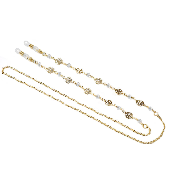 Decorative Floral Eyewear Chain Bowlift